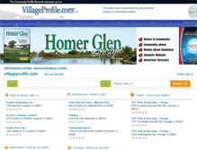 Tablet Screenshot of homerglen-il.villageprofile.com